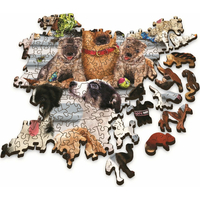 TREFL Wood Craft Origin puzzle Psie priateľstvo 1000 dielikov