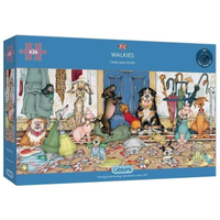 GIBSONS Panoramatické puzzle Venčenie psíkov 636 dielikov