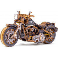 WOODEN CITY 3D puzzle Motocykel Cruiser Limitovaná edícia 168 dielov