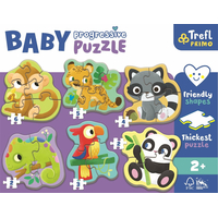 TREFL Baby puzzle V lese 6v1 (2-6 dielikov)