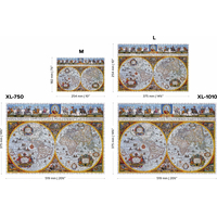 WOODEN CITY Drevené puzzle Antická mapa Nova Terrarum 2v1, 505 dielikov EKO