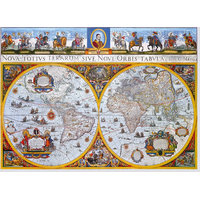 WOODEN CITY Drevené puzzle Antická mapa Nova Terrarum 2v1, 505 dielikov EKO