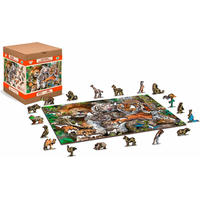 WOODEN CITY Drevené puzzle Čas na šlofíka 2v1, 300 dielikov EKO