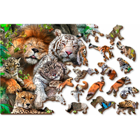 WOODEN CITY Drevené puzzle Čas na šlofíka 2v1, 300 dielikov EKO