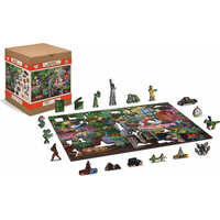 WOODEN CITY Drevené puzzle Kvetinárstvo 2v1, 400 dielikov EKO
