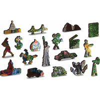 WOODEN CITY Drevené puzzle Kvetinárstvo 2v1, 400 dielikov EKO