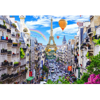 WOODEN CITY Drevené puzzle Rušný Paríž 2v1, 150 dielikov EKO