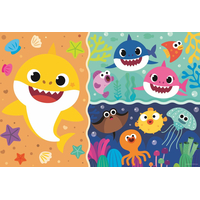 TREFL Obojstranné puzzle Baby Shark SUPER GIANT 15 dielikov