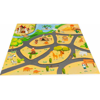 ECOTOYS Penové puzzle Safari s okrajmi