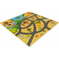 ECOTOYS Penové puzzle Safari s okrajmi