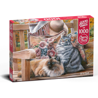 CHERRY PAZZI Puzzle Mačacie posedenie 1000 dielikov