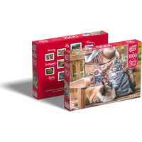 CHERRY PAZZI Puzzle Mačacie posedenie 1000 dielikov