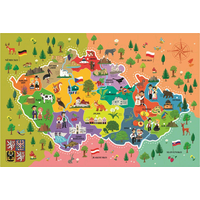 TREFL Puzzle Mapa Českej republiky 44 dielikov