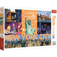TREFL Puzzle Neon Color Line New York 1000 dielikov