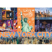 TREFL Puzzle Neon Color Line New York 1000 dielikov