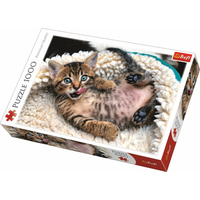 TREFL Puzzle Veselé mačiatko 1000 dielikov