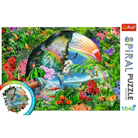 TREFL Spiral puzzle Tropické zvieratá 1040 dielikov