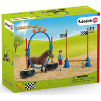 SCHLEICH Farm World® 42482 Závod v agility pre pony