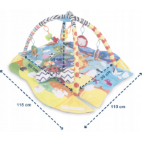 LIONELO Vzdelávacia podložka s mantinelom Anika Plus