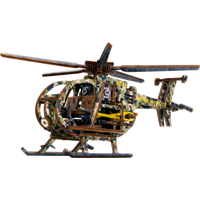 WOODEN CITY 3D puzzle Vrtuľník Limitovaná edícia 178 dielov