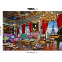 WOODEN CITY Drevené puzzle Palác v Paríži 2v1, 2000 dielikov EKO