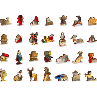 WOODEN CITY Drevené puzzle Santova dielňa 2v1, 1010 dielikov EKO