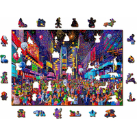 WOODEN CITY Drevené puzzle Silvester 2v1, 505 dielikov EKO