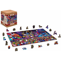 WOODEN CITY Drevené puzzle Silvester 2v1, 505 dielikov EKO