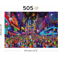 WOODEN CITY Drevené puzzle Silvester 2v1, 505 dielikov EKO