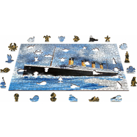 WOODEN CITY Drevené puzzle Titanic 2v1, 505 dielikov EKO