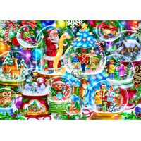 WOODEN CITY Drevené puzzle Vianočné snežítka 2v1, 505 dielikov EKO