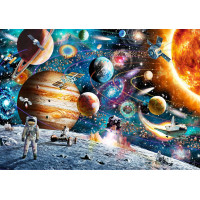 WOODEN CITY Drevené puzzle Vesmírna Odyssea 2v1, 2000 dielikov EKO