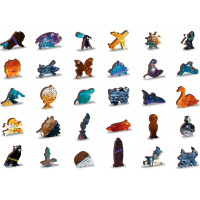 WOODEN CITY Drevené puzzle Vesmírna Odyssea 2v1, 2000 dielikov EKO