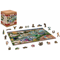 WOODEN CITY Drevené puzzle Vitajte v Las Vegas 2v1, 505 dielikov EKO