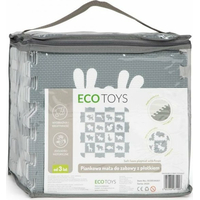 ECOTOYS Penové puzzle Zvieratá šedá-biela SX s okrajmi