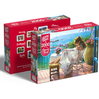 CHERRY PAZZI Puzzle Kráska a modré more 2000 dielikov