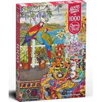 CHERRY PAZZI Puzzle Papagáje na verande 1000 dielikov