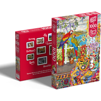 CHERRY PAZZI Puzzle Papagáje na verande 1000 dielikov