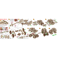 WOODEN CITY 3D puzzle Superfast Monster Truck č.1