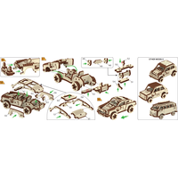 WOODEN CITY 3D puzzle Superfast Rally Car č.4