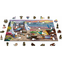 WOODEN CITY Drevené puzzle Letný čas 2v1, 505 dielikov EKO