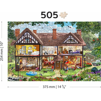 WOODEN CITY Drevené puzzle Dom na letnú sezónu 2v1, 505 dielikov EKO