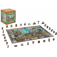 WOODEN CITY Drevené puzzle Katedrála Notre-Dame 2v1, 1010 dielikov EKO