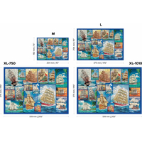 WOODEN CITY Drevené puzzle Plachetnica 2v1, 505 dielikov EKO