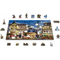 WOODEN CITY Drevené puzzle Raňajky v Paríži 2v1, 150 dielikov EKO