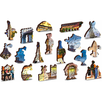 WOODEN CITY Drevené puzzle Raňajky v Paríži 2v1, 150 dielikov EKO