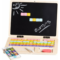 ECOTOYS Drevený notebook s magnetickým monitorom