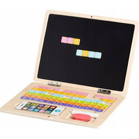 ECOTOYS Drevený notebook s magnetickým monitorom