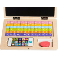 ECOTOYS Drevený notebook s magnetickým monitorom