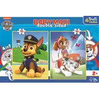 TREFL Obojstranné puzzle Tlapková patrola: Chase, Marshal a Sky BABY MAXI 2x10 dielikov